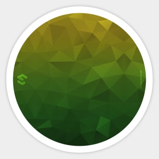 Abstract Triangular Design (Yellow - Green)(Apparel+) Sticker